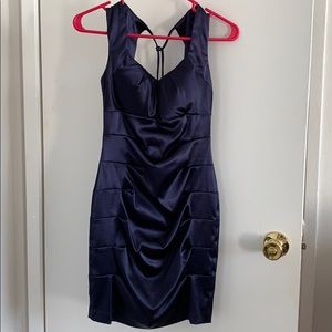 Dark blue prom or homecoming dress